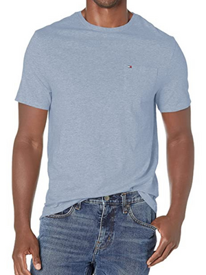 Tommy Hilfiger Men's Essential Short Sleeve Cotton Crewneck Pocket T-Shirt